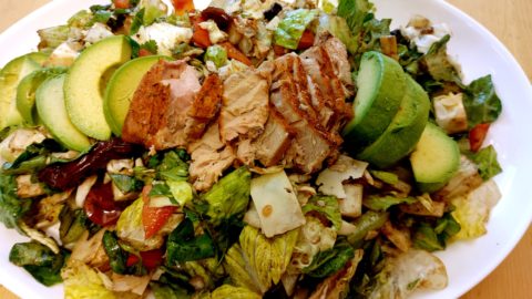 Air-Fried Tuna Steak Salad with Blood Orange Vinaigrette